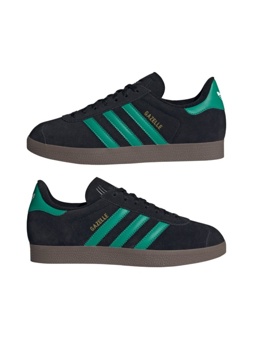 adidas Gazelle Indoor - Mens Sneakers Casual Shoes Black Green JH5394 NEW